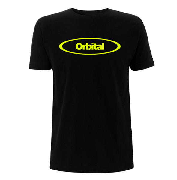 Orbital Yellow Logo Black Tee