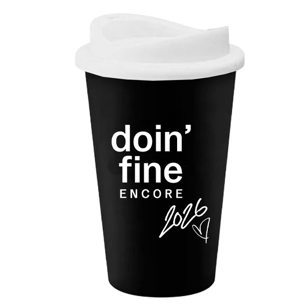 JD doin' fine Encore Coffee Cup
