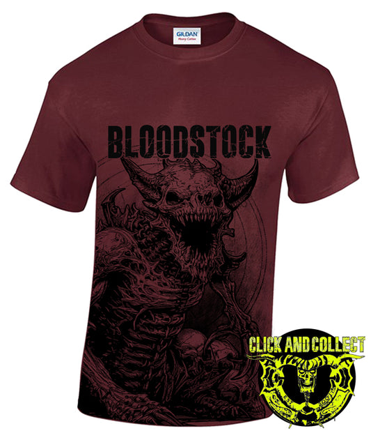 BOA 2024 (Blk) Hell Creature Burgundy Tee - CLICK AND COLLECT ONLY