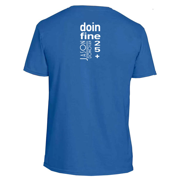 JD doin' fine Silhouette Blue Tee