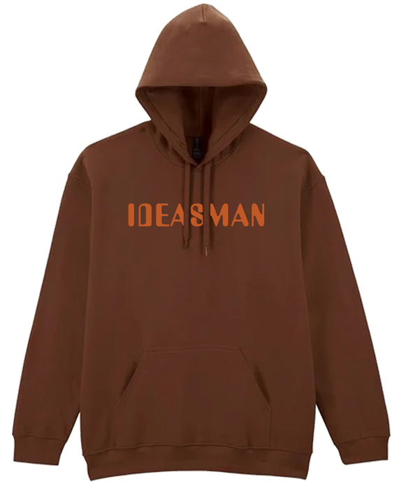 Mike Bubbins "ideasman" Embroidered Brown Hoodie