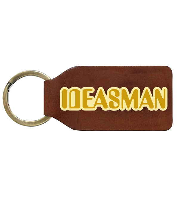 Mike Bubbins "ideasman" Metal/Leather Keyring