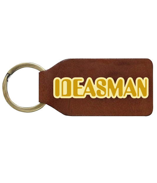 Mike Bubbins "ideasman" Metal/Leather Keyring