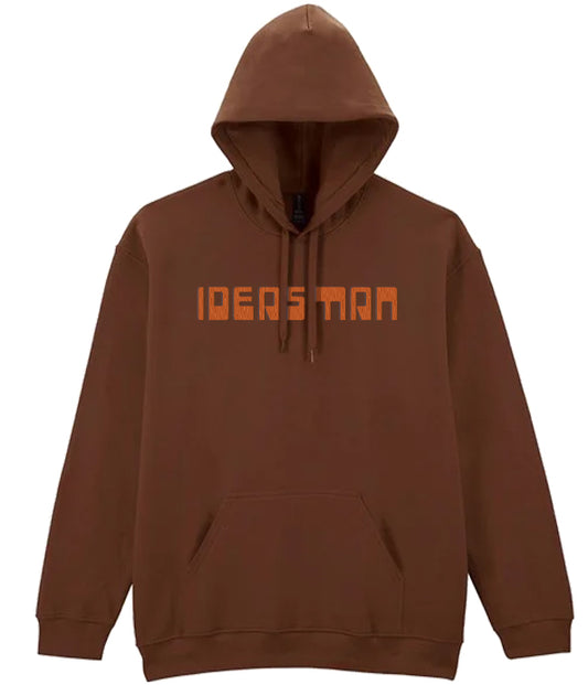Mike Bubbins "ideasman" Embroidered Brown Hoodie