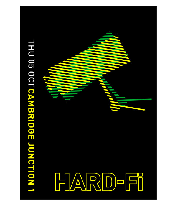 HARD-Fi Limited Edition 2023 A3 Venue Poster - Hand Signed